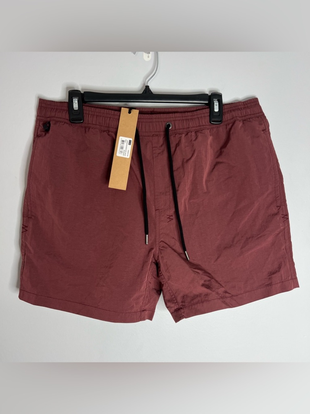 Ksubi Burner Boardshort Dekay Mens Large Burgundy NWT